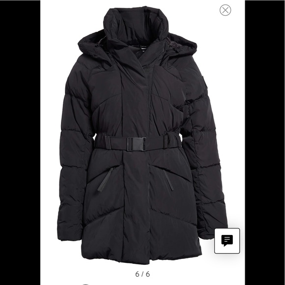 NWT, Canada Goose Marlow belted down coat large - Picture 1 of 8